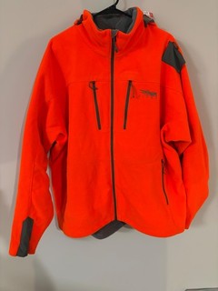 Sitka Orange Stratus Jacket XXL with Goretex Infinium Windstopper fleece