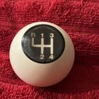 White Hurst 4 Speed Gear Shift Knob Handle Accessory Chevy AMC Mopar GM