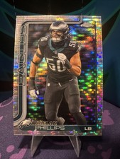 2025 Topps Chrome Football Jaelan Phillips Pulsar Refractor Eagles