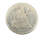 1874 Seated Liberty Silver Dime – "Arrows at Date" Variety