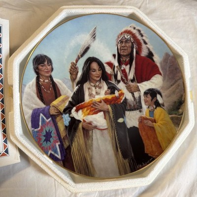 The Naming Ceremony from the ''Proud Indian Families'' Plate Collection 
