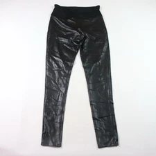 Red Hot By Spanx Leggings Women's Medium Black Faux Leather Skinny Leg