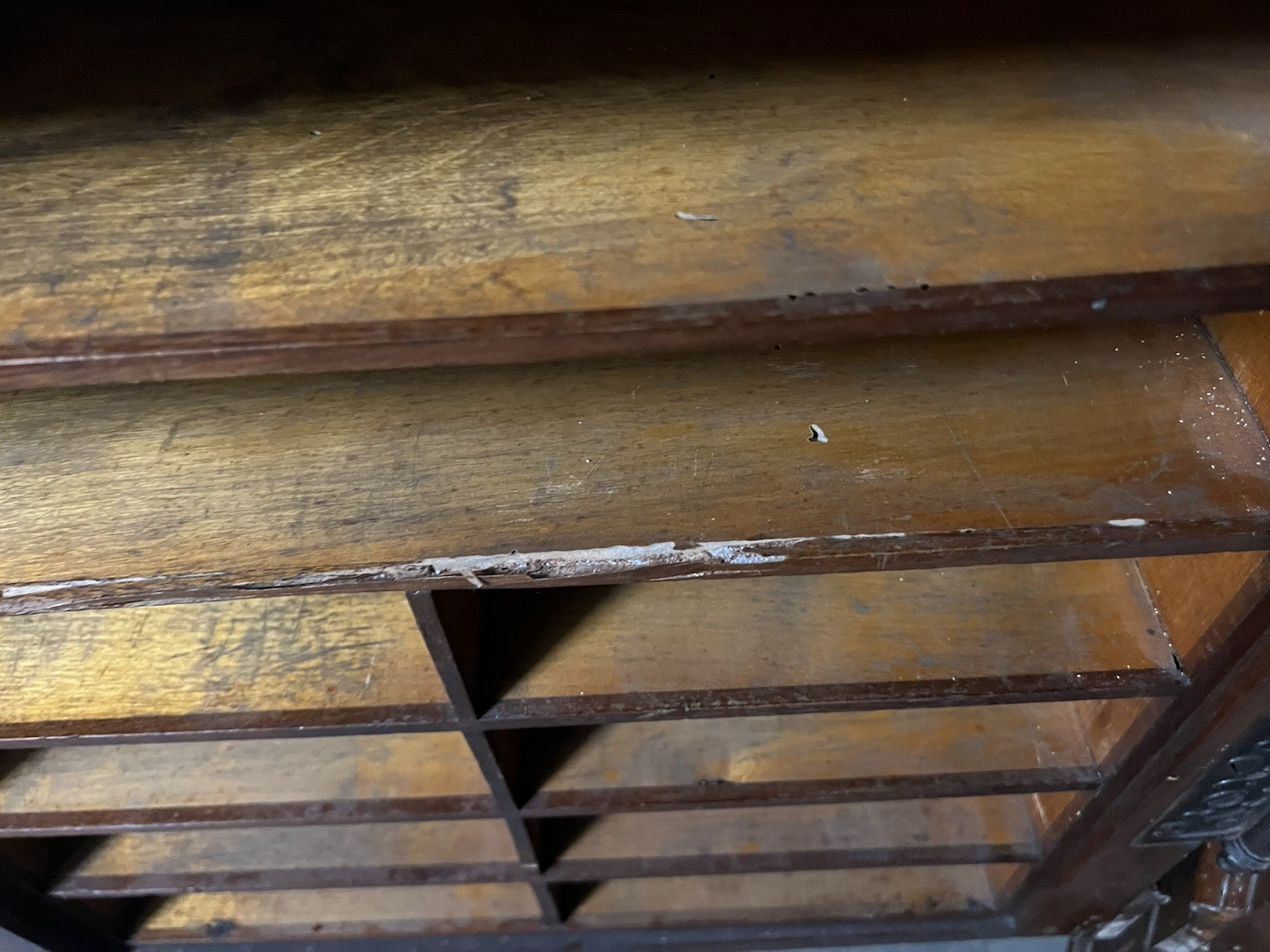 Antique 19th C. WOOTON DESK - STANDARD GRADE BURL WALNUT PATENT PAT