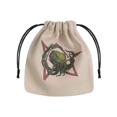 Q-Workshop Call Of Cthulhu Beige & Multicolor Dice Bag