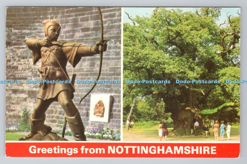 R791281 Grüße aus Nottinghamshire Robin Hood Statue E T W Dennis Scarboroug
