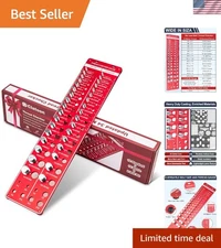 Portable 42 Nut & Bolt Thread Checker - Compact, Accurate, Heavy-Duty Tool