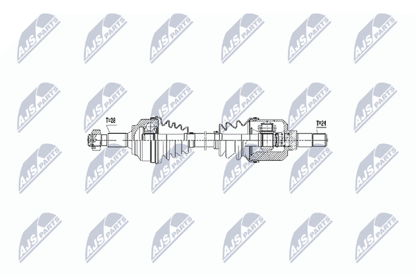 Antriebswelle NTY NPW-CT-051 FüR C5 407 Peugeot SW Hdi 110 6D9HZC 6D9HYC 16V 3-image