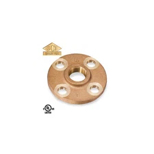 SMITH-COOPER 4385000250 Threaded FF Flange, Bronze, 150lb, 1-1/2"