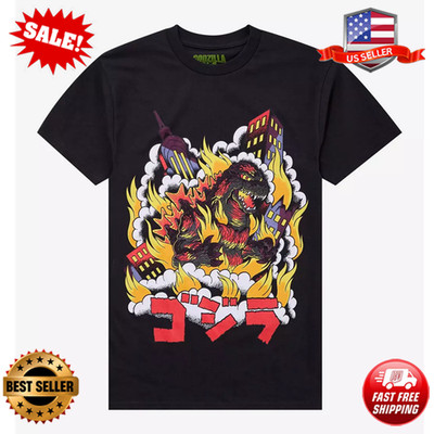 Ghost X Ghost Godzilla Fire T-Shirt