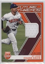 2023 Panini Elite Extra Edition Future Threads Orange 128/199 Chase Davis 3wu