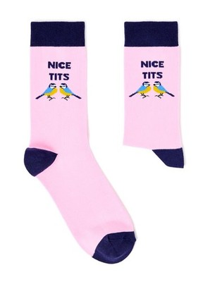 Unisex Socken lustig unhöflich schön T*ts freches Wortspiel Neuheit dumm Geschenk