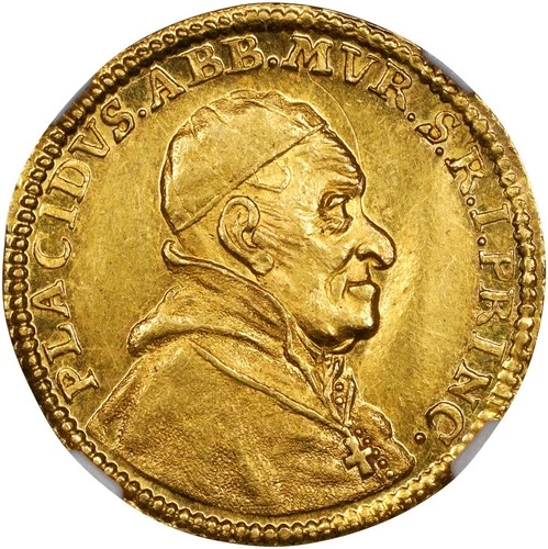 SWITZERLAND. Muri. 1720 Ducat. Zurich Mint. Placidus von Zurlauben. NGC MS62.