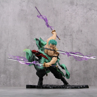Hot One Piece 10Cm Anime Figure GK Roronoa Zoro Three-Blade Sa-Maximum Manga Ani