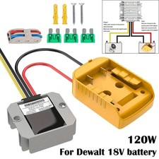 DC20V to 12V 10A Step Down Converter Regulator For Dewalt XR DCB 18V 20V Battery