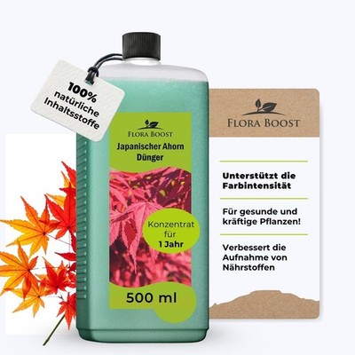 Japanischer Ahorn Fächerahorn Dünger von Flora Boost 500ml