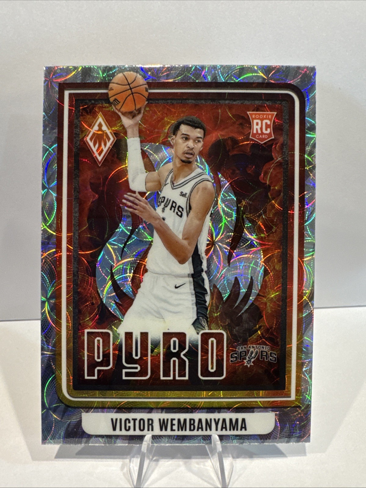 Victor Wembanyama 2023 Panini Phoenix Pyro International Scope Holo RC👽RARE #5