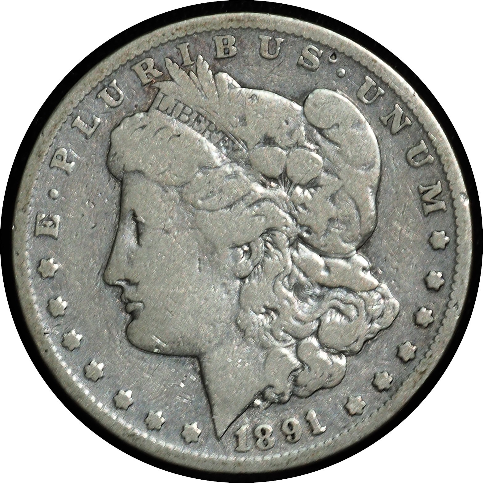 1890-CC Morgan Dollar Choice VF
