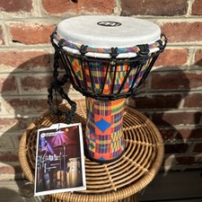 Meinl Djembe Percussion 7" Travel Series Rope Tuned W Synthetic Head Simbr