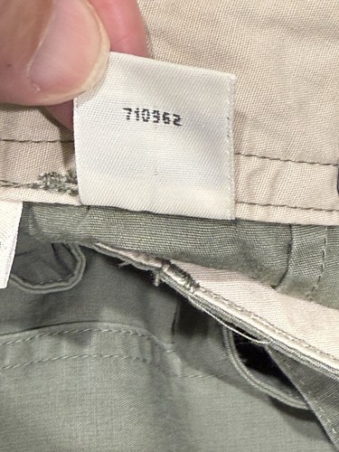 St Johns Bay Capri Pants Women 10 (actual 30x23.5) Green Cotton Zip Fly NEW - Picture 6 of 14