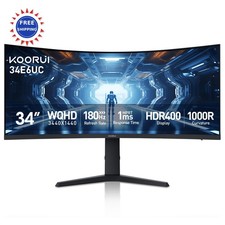 Curved Ultrawide WQHD 3440 1440 Gaming Monitor 34 180Hz HDR400 FreeSync DCI-P3