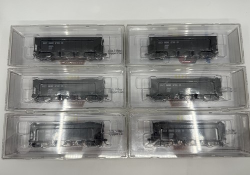 HO Broadway Limited 5627 Baltimore y Ohio H2a coche tolva de carbón de 3 bahías (paquete de 6) B&O | Condition: Used