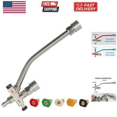 #ad Foam Cannon Pressure Washer Double Tip Attachment for Soap Cannon with 5 Po... $33.58