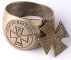 German empire WW1 Iron Cross 1914 Ring WWI Pendant Military award decoration Set