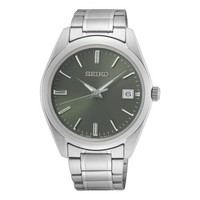 Seiko Herren Klassisch Kleid Armbanduhr 40Mm Wasserdicht SUR527P1