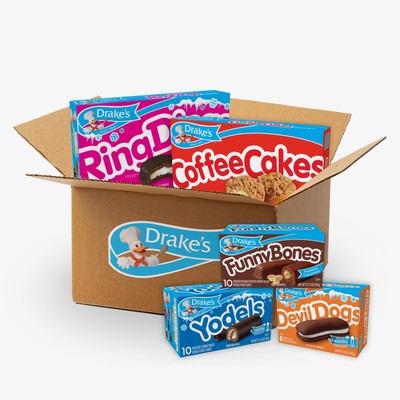 Drake's Variety Pack Yodels, Ring Dings, Devil Dogs, Funny Bones
