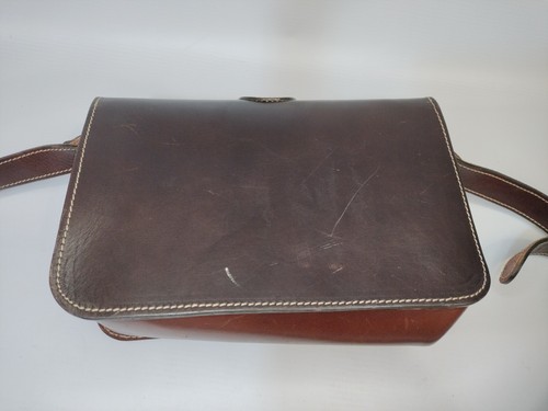 Leather Purse Shoulder Bag Dark Brown Unbranded - Picture 11 of 13