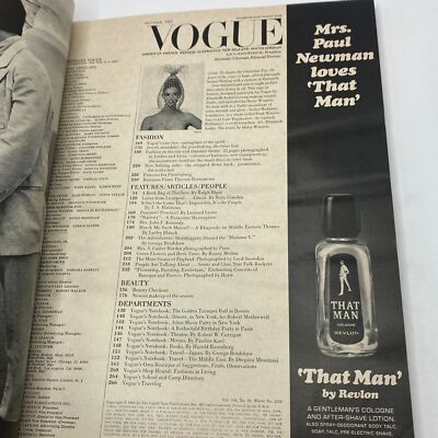 VTG Vogue Magazine December 1965 Wilhelmina Cooper by Irving Penn