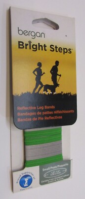 Four New 2012 Bergan Bright Steps Reflective Dog Leg Bands sz Small FREE S/H