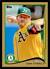 2014 Topps Dan Straily Gold #58 -/2014 - Oakland Athletics