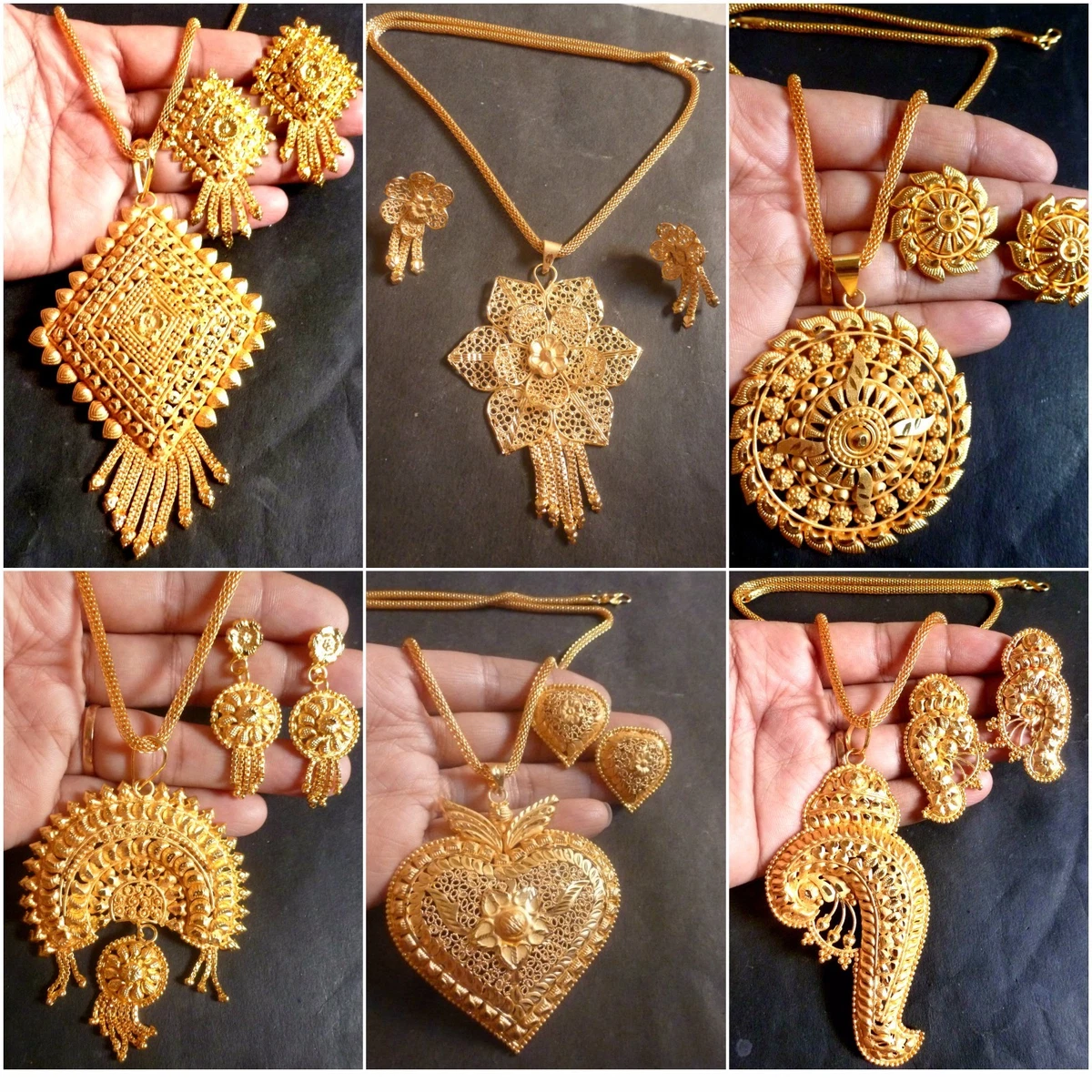 Long chain  Gold jewelry fashion, Gold necklace designs, Bridal jewelry  sets