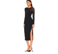 Revolve ASTR the Label Small Leona Sweater Dress Black NWOT MSRP $128