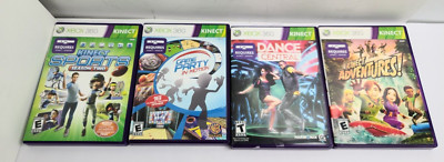 Xbox 360 Kinect Game Lot of 4 games