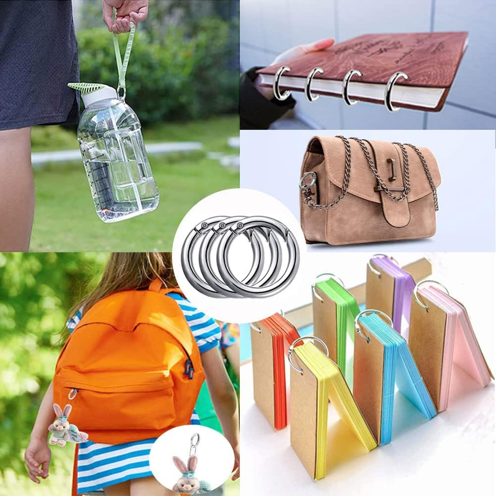 20 Stück Mini Schlüsselring Karabiner, 10 Farben, Produktbild-Vorschau 4