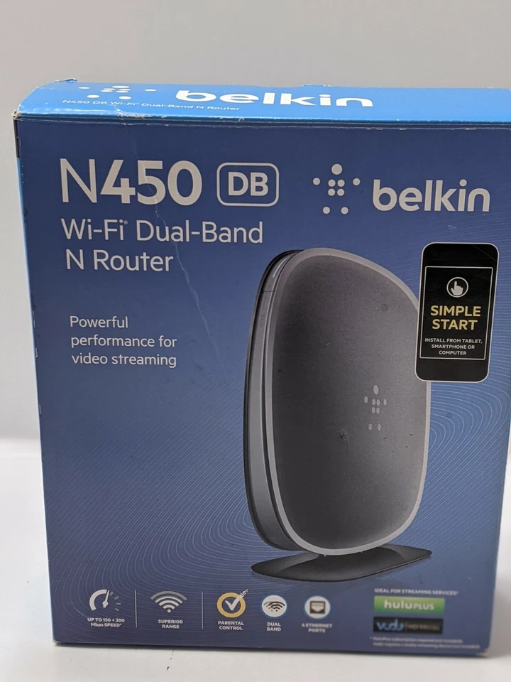 Belkin N450 DB DUAL BAND WIRELESS ROUTER F9K1105 N450 wi-fi wifi router Works - Image 2 of 4