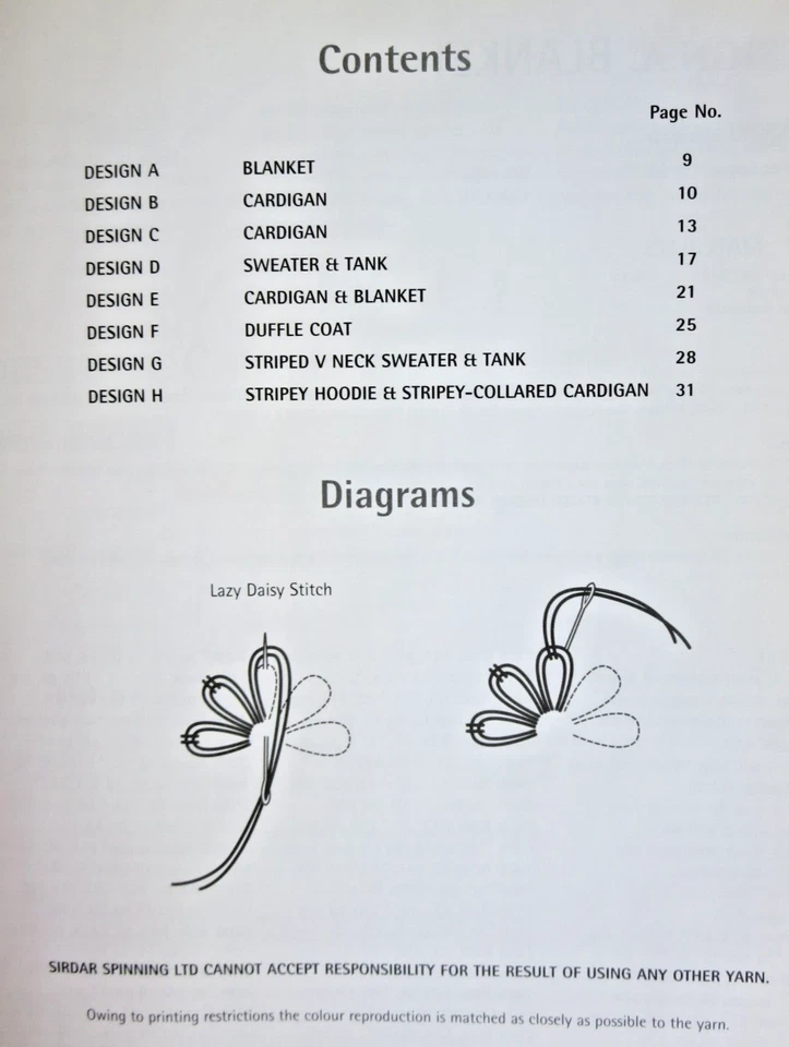 Sirdar Baby Bamboo Knits Knitting Pattern Book 323-13 designs for kids - Image 2 of 4