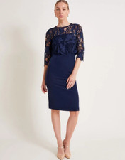 Monsoon New size 22 Maya navy lace dress wedding occasion