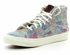 suede floral vans