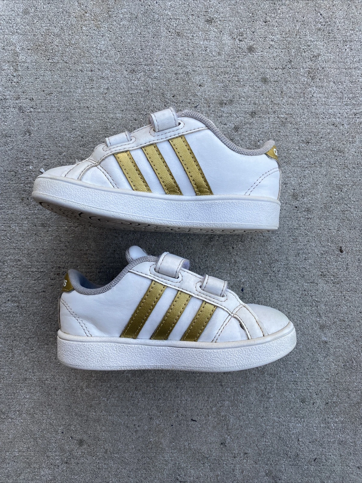 Adidas Grand Court I Sneaker Kids Girl Size 7 White G