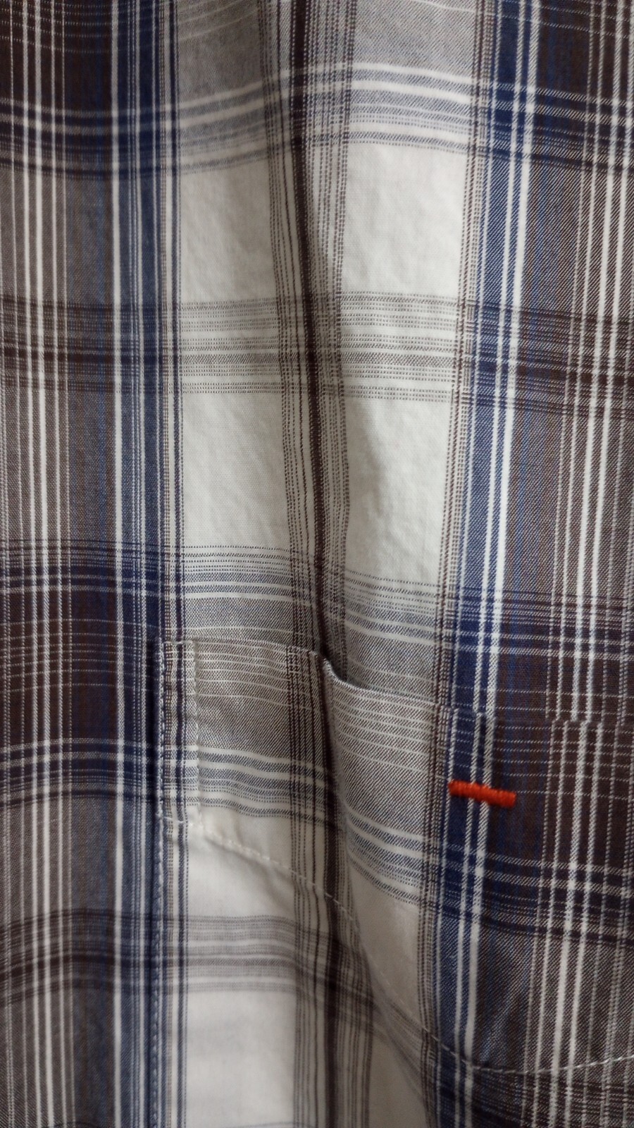 John Bartlett Consensus Blue Gray Plaid Long Slee… - image 2