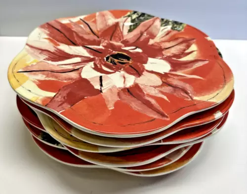 Set of 6 Anthropologie Turn Your Face To The Sun Dinner Plate 11”
