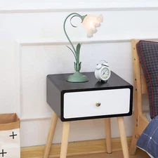 Tiffany Bedside Lamp Plugin Table Light Flower-Shaped Table Lamp Nightstand Lamp