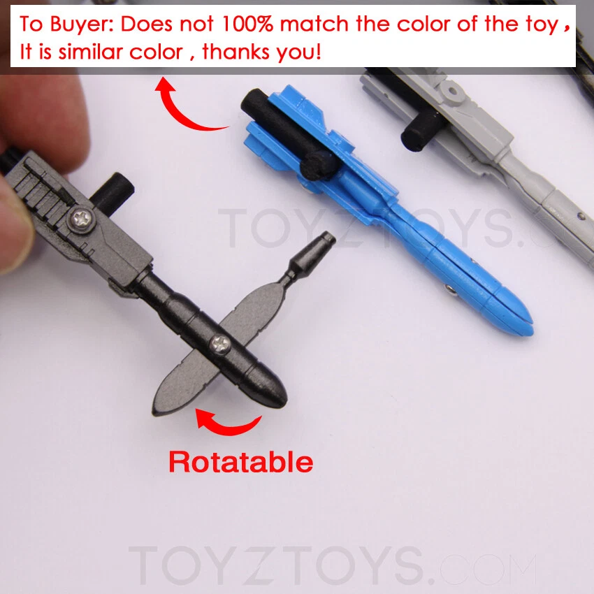 Kit de actualización de pistola de armas para Siege Earthrise Skywarp Thundercracker Starscream Foto 2 de 4