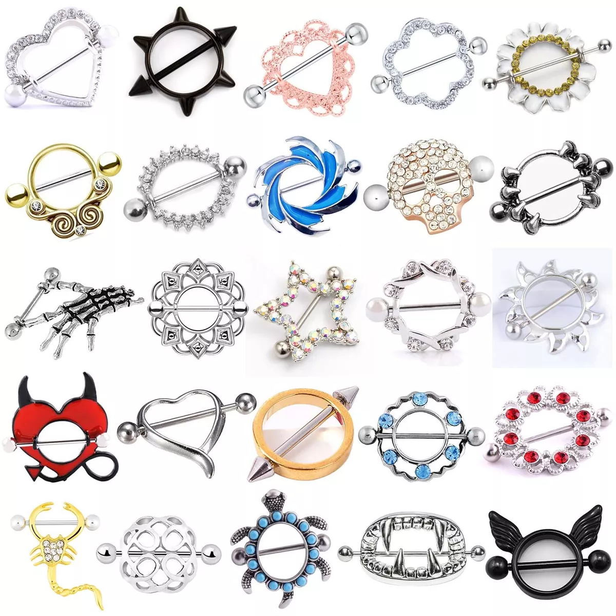 Nopple rings hotsell