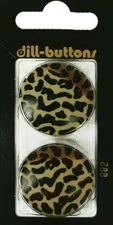 Dill Buttons ~ (0882) - 1 1/8" - 2 ct