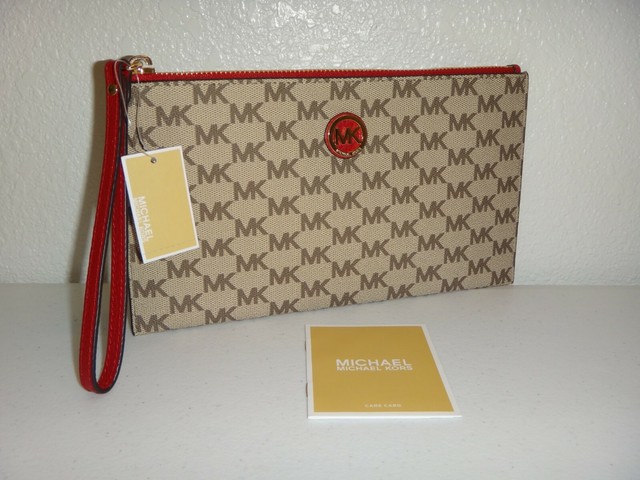 red mk wallet