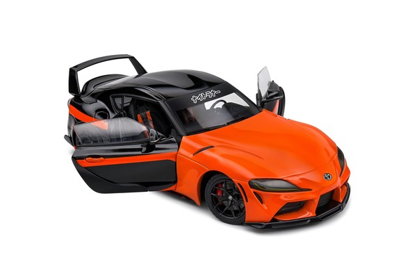 Solido 421186407 - 1:18 Toyota Gr Supra 2024 Orange/Schwarz ** Neu & Ovp **-image